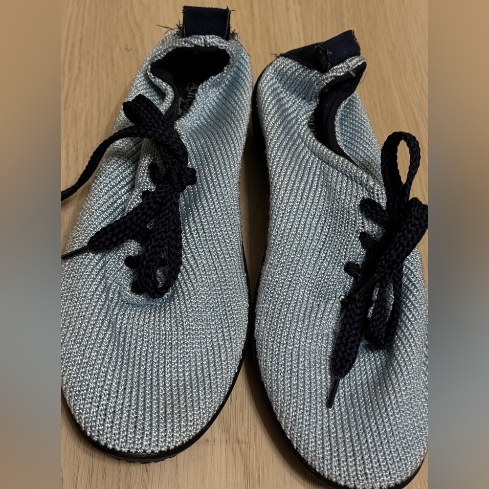 A'rcopedico sneakers blue lace up shoes knitted euro 39 US 8 8.5 - Picture 7 of 7